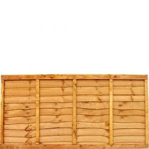 Waney Lap Fence Panel 6' x 3'