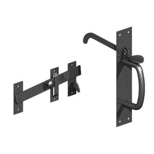 Suffolk Gate Latch Black Complete With Fixings