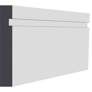 Primed MDF PSE Groove Skirting 18 x 150mm x 4.4m
