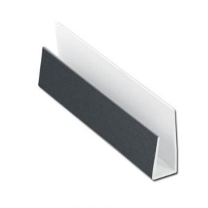 Anthracite Grey uPVC Hollow Soffit Starter Trim