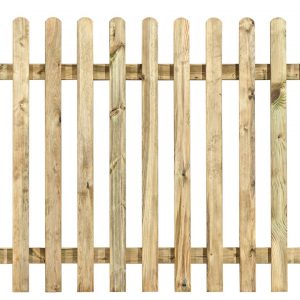 Green Treated Round Top Picket Fencing 1830 x 1200mm