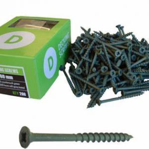 Decking Screws Pozi Countersunk Head Green Coated Handy Pack - 60mm - Box of 150