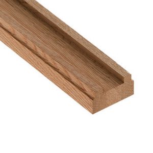 Solid Oak Staircase Baserail - 41mm Groove