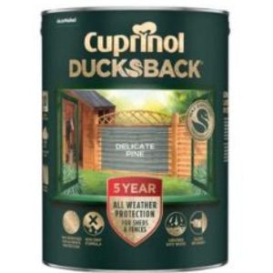 Cuprinol Ducksback 5 Year Waterproof for Sheds & Fences 5L (Multiple Colours)