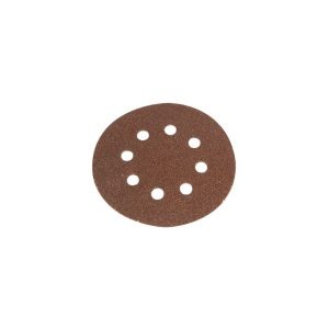 5 Faithfull Hook And Loop Sanding Discs 125MM (Multiple Grits)