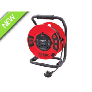 Faithfull 40m 13A Heavy Duty Cable Reel