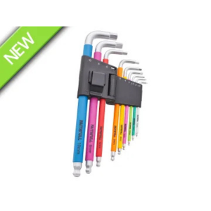 Faithfull 9 Piece Colour Coded Hex Key Set