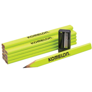 Komelon Carpenters Pencils & Sharpener Set