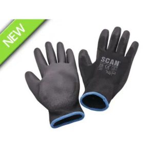 Scan Dipped PU Gloves X 5 PU